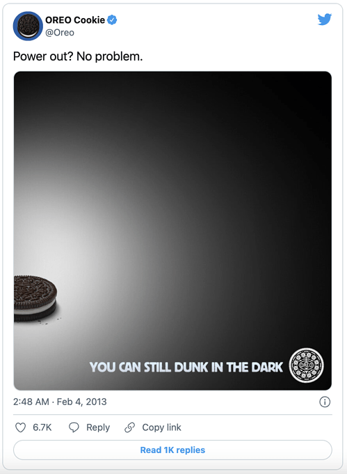 Viral Marketing - you can still dunk in the dark tweet