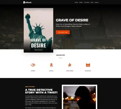 ebook Website Design Example