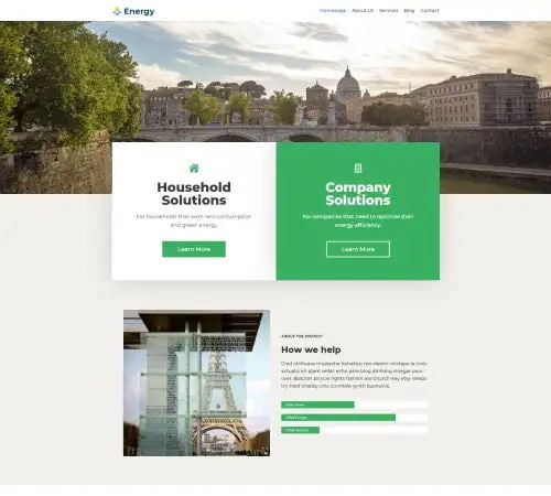 Energy Panels Website Examples