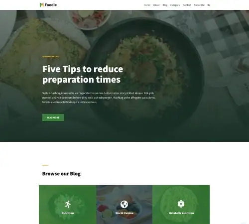 Food Magazine Website Design Examples