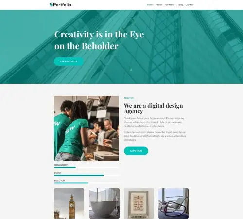 Website Design For Portfolio