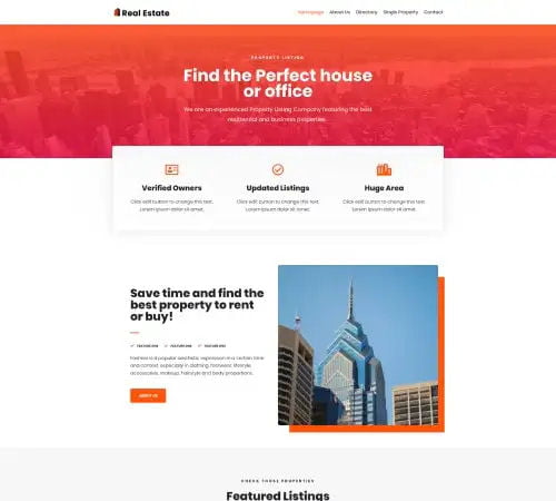 Real Estate website designer