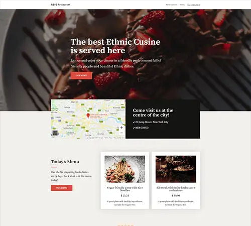 Restaurant Website Designer
