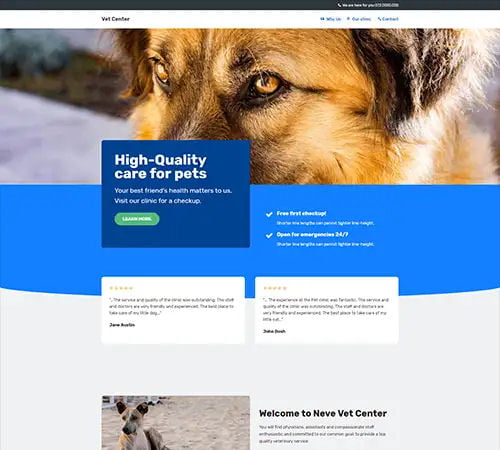 website for vet center