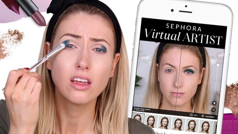 Virtual Reality Trends in eCommerce Sephora Virtual Artist application