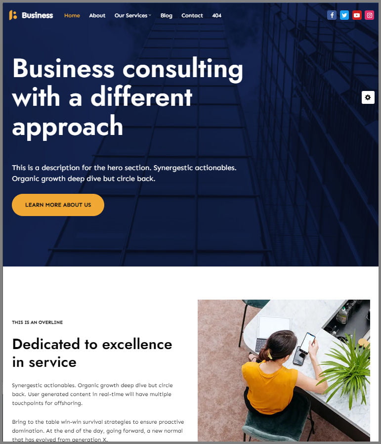 Business Law Website Design
