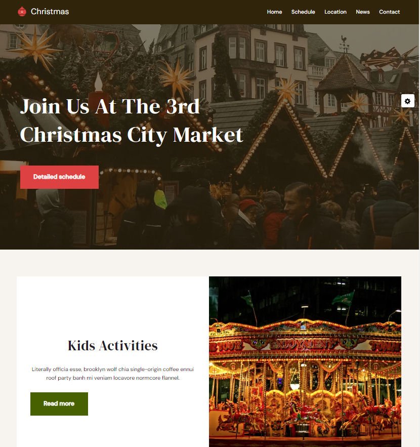 Christmas Event Website
