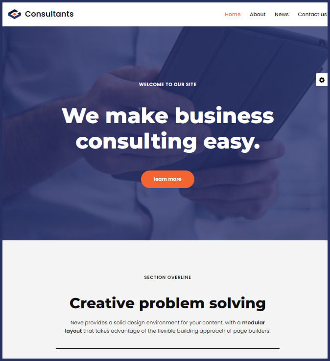 Business Consulting Web Design