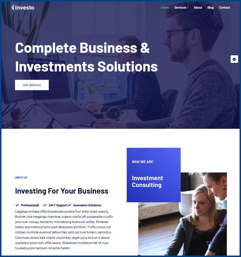 Private Equity Web Design