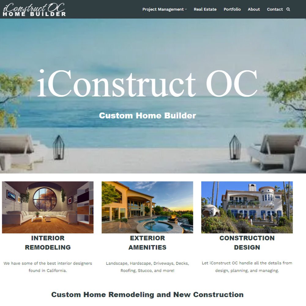 home builder website design
