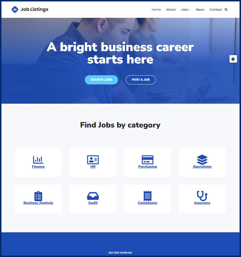 Website Design for Job Listings