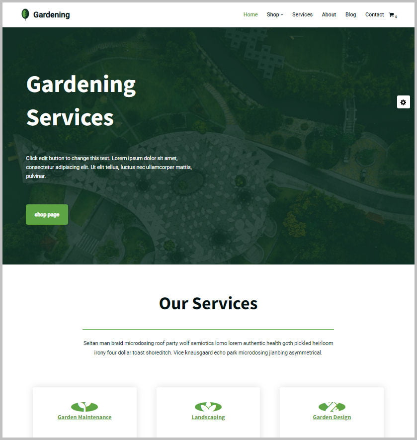 Landscaping Web Design