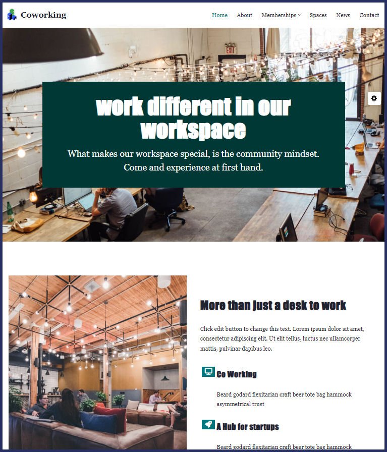 Office Rental Website Design