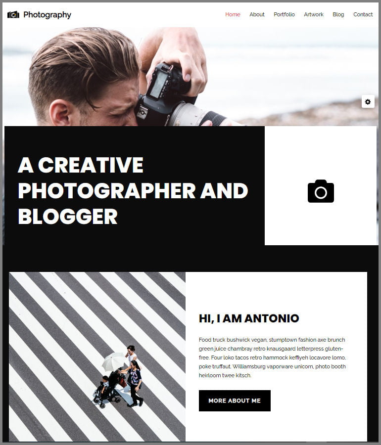 Photography Website Design