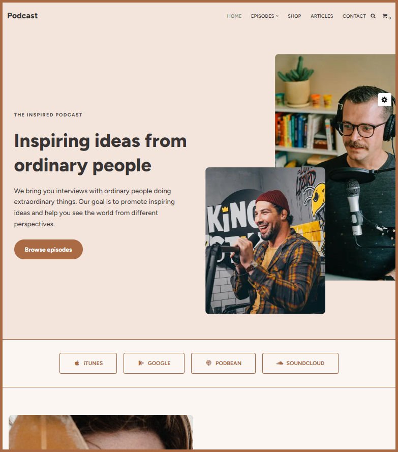 Create Website for Podcast