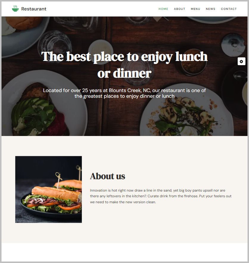 Restaurant Website Design
