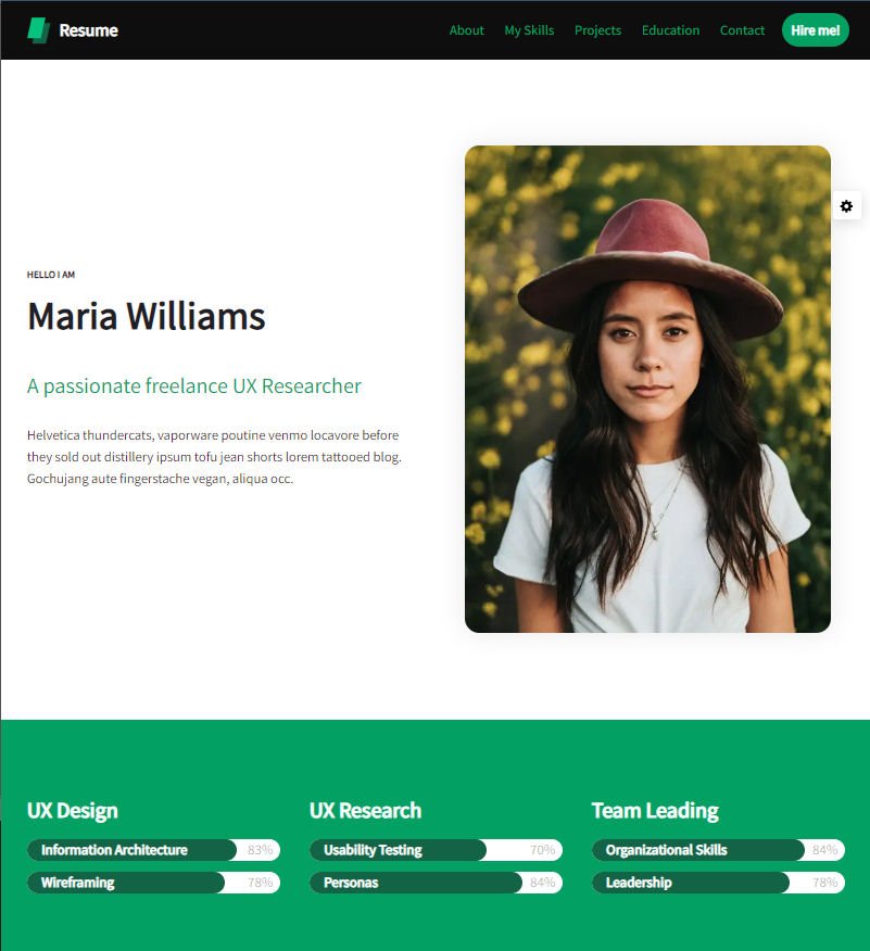 Personal Website for Resume