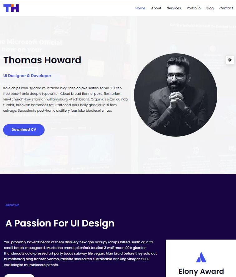 Resume Website Template