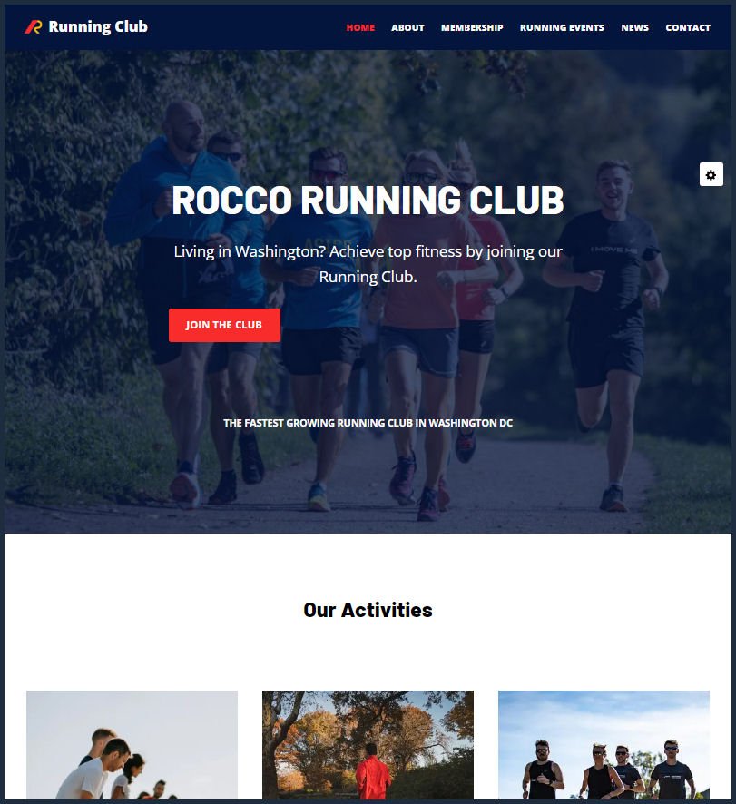 Virtual Running Club Website