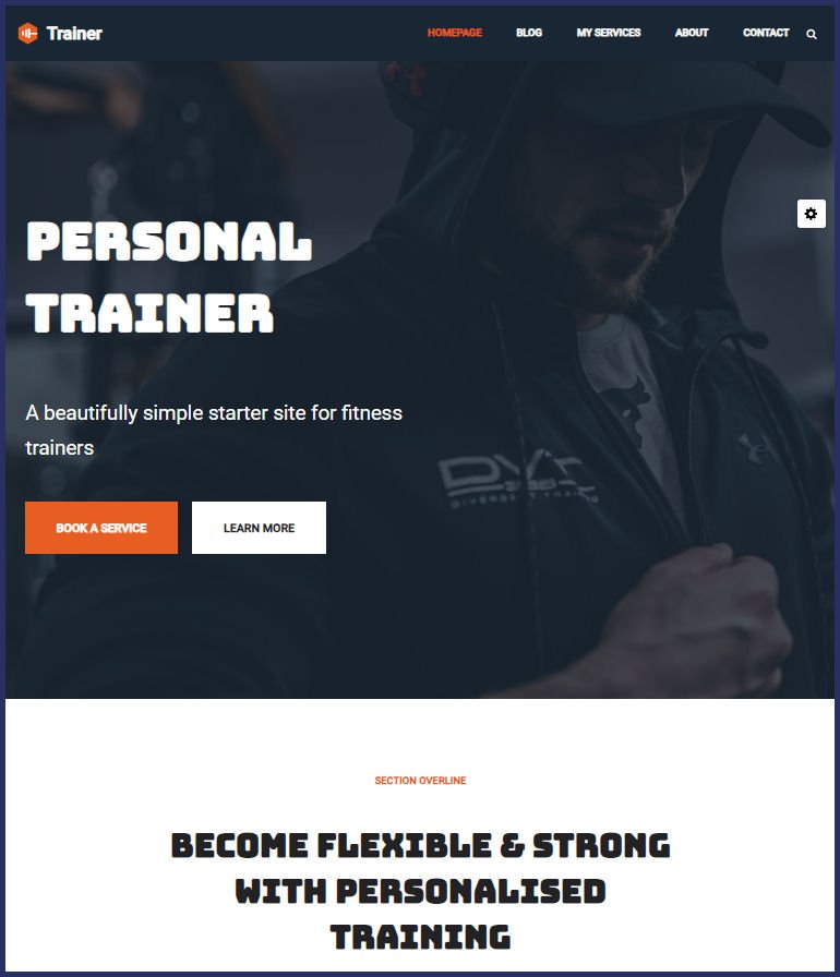 Website Design for Personal Trainer