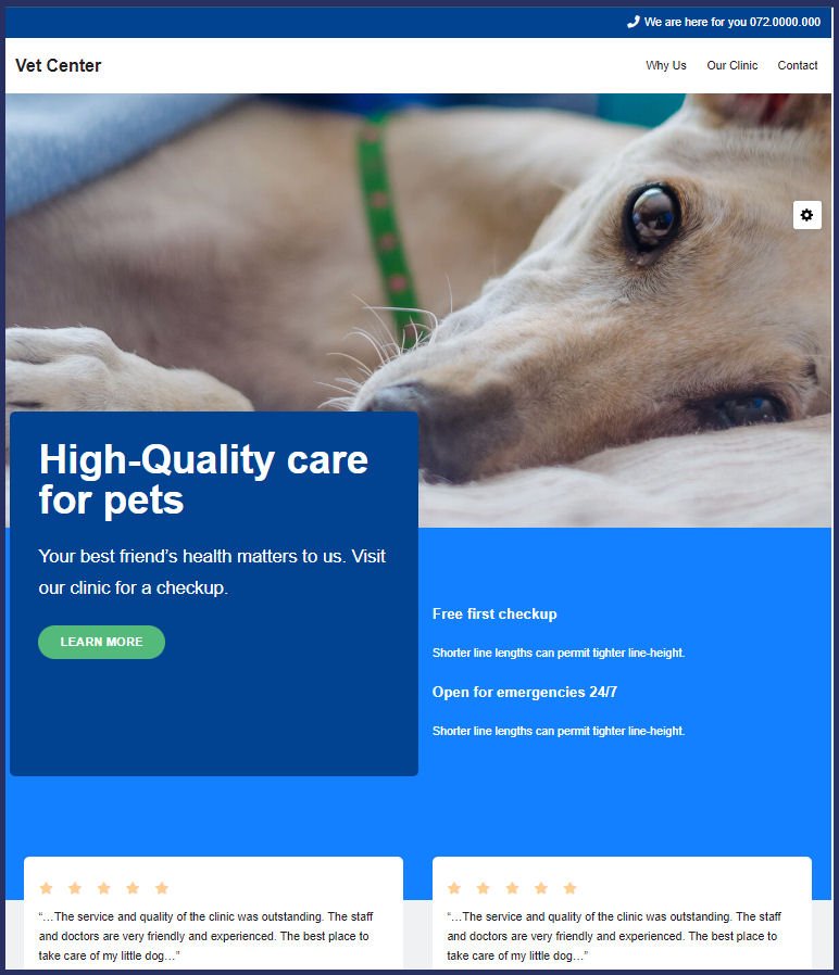 Veterinary Website Design